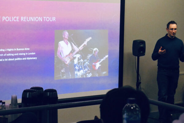 Robert Orton Grammy Award winning producer talks to Music Production Students at Industry Day